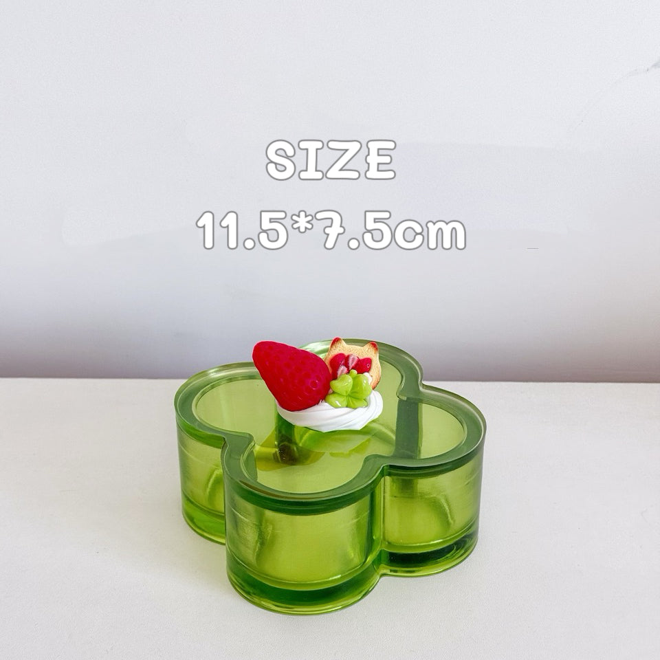 Clover Storage Box Tray Decor