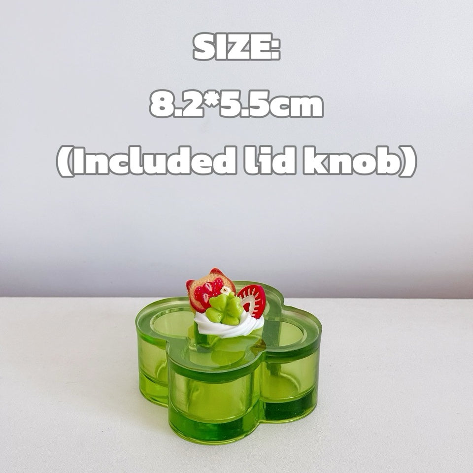 Clover Storage Box Tray Decor