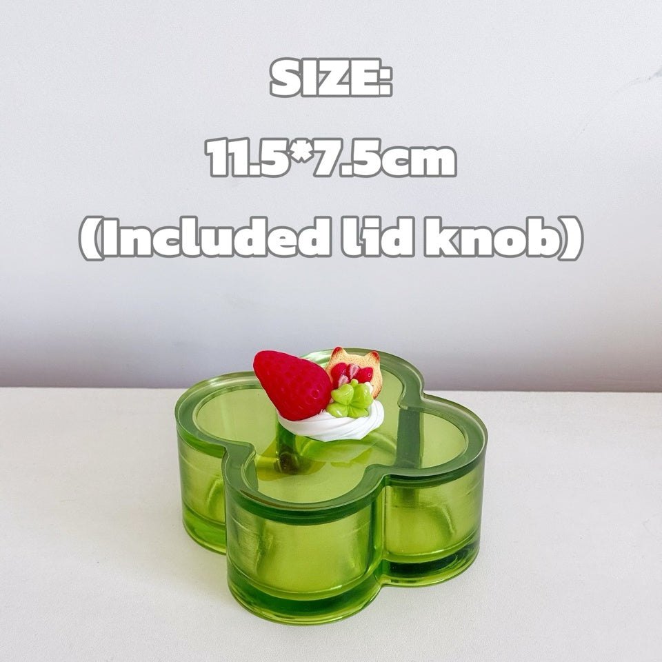 Clover Storage Box Tray Decor